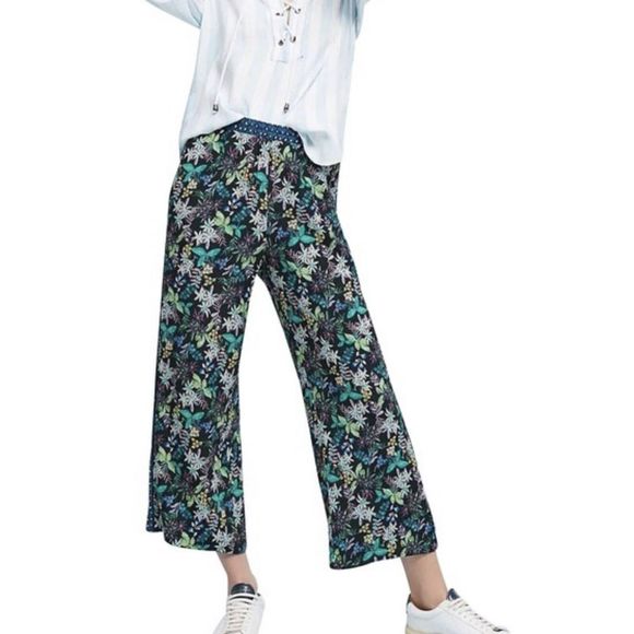 Anthropologie ett twa Rousseau wide leg pants -size small- multicolored - Picture 1 of 10